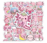 TVIVID Kawaii Cartoon Axolotl Stickers Cute Animal Graffiti Decal for Phone Luggage Laptop Scrapbook Waterproof