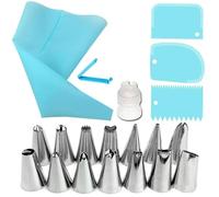 TVIVID Nozzles for Cakes Pastry Equipment Tools Accessories Bag for Weaving Socket Professional Confectionery Stainless Pocket A Sleeve
