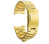 TVKSIPAR 18mm 19mm 20mm 21mm 22mm 24mm Stainless Steel Solid Curved End Watch Strap Folding Watch Buckle For Universal Watch Bracelet(Gold,21mm)