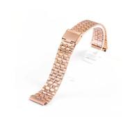 TVKSIPAR 18mm Stainless Steel Watch Band Fit For Casio F-91W SGW400 F91W F84 F105 108 A158W 168 AE1200 1300 Women Men Bracelet Metal Straps(RoseGold)