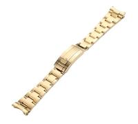 TVKSIPAR 20mm 21mm Fit For Rolex Fit For Daytona Fit For Oyster Fit For Perpetual Fit For Submariner Fit For Seiko NH35 Watch Strap Wrist Bracelet Solid Stainless Teel Watchband(Gold,21mm-no logo)