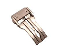 TVKSIPAR 20mm 22mm Stainless Steel Watch Buckle Fit For Hublot Classic Fit For Big Bang Silicone Leather WatchBand Clasp Accessories(RoseGold,22MM_NO LOGO)