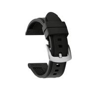 TVKSIPAR 22mm 24mm 26mm Silicone Watchband Fit For Panerai Fit For SUBMERSIBLE For PAM 441 359 DZ4427 434 Rubber Strap Men Sport Replacement Bracelet(Black,24MM_BLACK BUCKLE)
