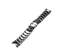 TVKSIPAR 22mm 24mm Black Smooth Frosted Matte Ceramic Strap Fit For Armani Ar1451 Ar1452 Ar1475 Ar1474 Man Watch Wristband Bracelet Band Belt(Black smooth,22mm)
