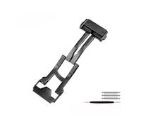 TVKSIPAR 22mm Solid Stainless Steel Clasp Silver Black Fits For Hublot Fits For Big Bang Watch Men's Silicone Leather Strap Buckle(Black,22mm)