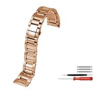 TVKSIPAR 23mm Stainless Steel Watchbands Fit For Cartier Fit For Calibre W7100015 W7100041 W7100037 Metal Watch Bracelets Men Women Strap(Rose gold)
