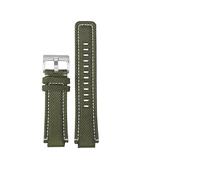 TVKSIPAR 24 * 16MM Dir For TIMEX Canvas Convex Strap Male Compass Bracelet T2N721 T2N720 TW2T76500 TW2T76300 Series Nylon Watchband(N14-Green-S)
