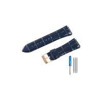 TVKSIPAR Fit For Guess Watch Strap W0040G3 W0040G5 W0247G3 Leather Watchbands(Blue-RS-K1)