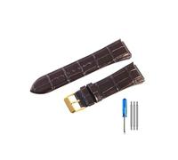 TVKSIPAR Fit For Guess Watch Strap W0040G3 W0040G5 W0247G3 Leather Watchbands(Coffee-GD-K1)