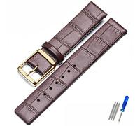 TVKSIPAR Leather Watch Strap Fit For CK K2G211K2G231K2Y211K2Y231 Watchband Chain Buckle Men And Women 16mm 18mm 20mm 22mm Bracelet(Blue White,16mm)