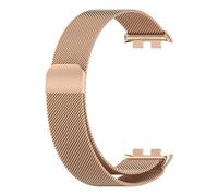 TVKSIPAR Milanese Loop Strap Fit For Honor Band 9 Stainless Steel Magnetic Bracelet Metal Wristband For Huawei Honor Band9 Replacement Straps(Rose Gold)