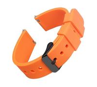 TVKSIPAR Silicone Watch Bands 14/16/18/19/20/21/22/24 Mm Soft Quick Release Rubber Watch Bands Fit For Samsung Galaxy, Fit For Garmin Fit For Huawei Watch Straps(Portland Orange 2,14mm)