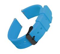 TVKSIPAR Silicone Watch Bands 14/16/18/19/20/21/22/24 Mm Soft Quick Release Rubber Watch Bands Fit For Samsung Fit For Galaxy, Fit For Garmin Fit For Huawei Watch Straps(Lake Blue 2,24mm)