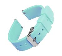 TVKSIPAR Silicone Watch Bands 14/16/18/19/20/21/22/24 Mm Soft Quick Release Rubber Watch Bands Fit For Samsung Fit For Galaxy, Fit For Garmin Fit For Huawei Watch Straps(Powder Blue 1,21mm)