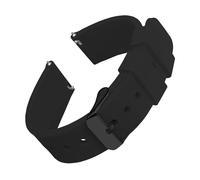 TVKSIPAR Silicone Watch Bands 14/16/18/19/20/21/22/24 Mm Soft Quick Release Rubber Watch Bands Fit For Samsung Fit For Galaxy, Fit For Garmin Fit For Huawei Watch Straps(Black 2,19mm)