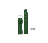 TVKSIPAR Soft Rubber Silicone Watch Strap 20mm 21mm 22mm Fit For IWC For Pilot's Band Quick Release Men Women Sport Waterproof Belt Bracelet(Green,20mm)