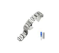 TVKSIPAR Stainless Steel Watch Strap Fit For Cartier Blue Balloon Steel Belt Men Women Black Knight Watch Band Accessories 14x22mm Wristband(Steel,8x16mm)