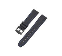 TVKSIPAR Strap Fit For Rolex Black Green Fit For Water Ghost 20mm 22mm Men Diving Curved End Rubber Silicone Watch Band Fit For Omega X Fit For Swatch Fit For MoonSwatch(Blue line02,20mm)