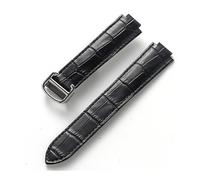 TVKSIPAR Suitable For Cartier Blue Balloon Convex Interface Folding Buckle 14mm 16mm 18mm 20mm 22mm Leather Watch Strap Accessories(Black,22x14mm)
