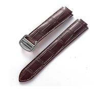 TVKSIPAR Suitable For Cartier Blue Balloon Convex Interface Folding Buckle 14mm 16mm 18mm 20mm 22mm Leather Watch Strap Accessories(Brown,20x12mm)