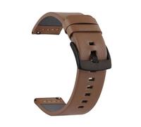 TVKSIPAR Watch Band Strap Sport Vintage Leather Watchband Stainless Steel Buckle Watch Accessories 18mm 20mm 22mm 24mm(Quick Dark Brown 2)