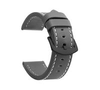 TVKSIPAR Watch Band Strap Sport Vintage Leather Watchband Stainless Steel Buckle Watch Accessories 18mm 20mm 22mm 24mm(Gray White Black)