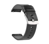 TVKSIPAR Watch Band Strap Sport Vintage Leather Watchband Stainless Steel Buckle Watch Accessories 18mm 20mm 22mm 24mm(Qucik Black 1)