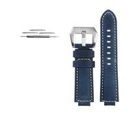 TVKSIPAR Watch Strap Fit For Casio Fit For G-SHOCK GM-2100 GA2100 GA-2100 GM110 GA-110/120 GD-110 Wristband Watchband 24x16mm(Blue-silver)