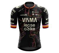 Tvl Team Visma Lease A Bike Giro Trilogy Replica Short Sleeve Jersey Black 10 Years Kids 10 Years Black / Multicolor
