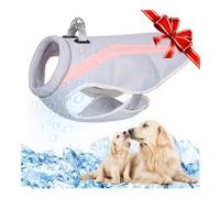 TVMALL Dog Cooling Vest Harness Breathable Mesh Cooler Jacket Cool and Comfortable Coat Adjustable With Reflective Strip for Small/Medium/Large Dogs Outdoor Running,Walking,Mountain Climbing, Pink