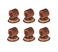 Tvoip 6Pcs Pen Magnet Holder Stainless Steel Rose Gold Magnetic Pen Holder for Fridge,whiteboard - Use as Magnetic Whiteboard Accessory, Marker or Pen Magnet