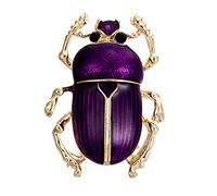 Tvoip Vintage Beetle Brooches for Women Kids Enamel Animal Insects Brooch Pins, Alloy+Gold Plated+Enamel