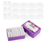 TVOOD 20Pcs Knit Blocking Pins Set Blocking Combs for Knitting & Crochet Projects White Crochet Block Pins for Sweater Knitting Sewing Fixing Shaping Tool