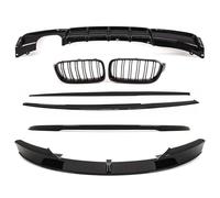 TVP Trade Vehicle Parts.co.uk Compatible With Body Kit Splitter Rear Diffuser Spoiler Side Skirt M Performance Gloss BMW 3 F30