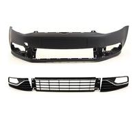 TVP Trade Vehicle Parts.co.uk Compatible With Front Bumper Complete Kit No PDC & Washer Holes Primed VW Polo 2014-2017