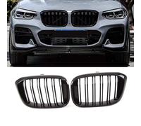 TVP Trade Vehicle Parts.co.uk Compatible With Front Kidney Grilles Double Slats M Performance Gloss Black BMW X3 G01 X4 G02