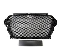 TVP Trade Vehicle Parts.co.uk Compatible With Front Main Grille Gloss Black W/Emblem Holder A3 2012-2016 W/O PDC RS Look