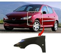 TVP Trade Vehicle Parts.co.uk Compatible With Front Wing Primed With Side Lamp Hole Left N/S 206 1998-2009
