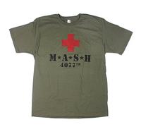 TVStoreOnline Mash Vintage Adult T-Shirt (Large) Green