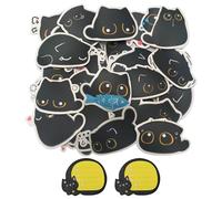 TVSVKWE 1 Pack Of Kitten Stickers, 2 Pieces Of Note Notes, Cute Cartoon Animals, Funny Kitten Stickers, Diy Skateboard Notebook Decoration.