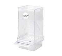 TVSVKWE 1 Piece Bird Feeder, Automatic Feeder, Transparent Plastic Feeder, Bird Supplies, Bird Cage Accessories.