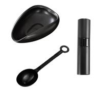 TVSVKWE 1 Piece Coffee Bean Container, 1 Piece Spray Bottle And 1 Piece Coffee Bean Measuring Spoon, Ceramic Container, Plastic Measuring Spoon, Coffee Making Accessories.