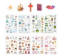 TVSVKWE 1 Set Of Communion Stickers, Baptism Decorative Stickers, Creative Cartoon Stickers, Can Decorate Scrapbooks, Water Cups, Notebooks.