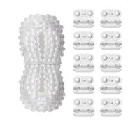 TVSVKWE 1 Set Of Roller Blind Accessories, White Roller Blind Chain, Blind Replacement Chain, Blind Chain Connection Accessories.