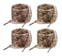 TVSVKWE 2 Pairs Of Leopard Print Shoe Laces, Creative And Personalized Shoe Laces, Shoe Decorations, Shoe Lace Replacement, Shoe Accessories.