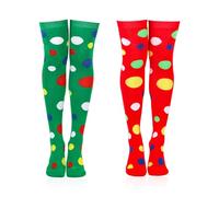 TVSVKWE 2 Pairs Of Over-Knee Socks, Party Socks, Clothing Accessories, Creative Cute Socks, Suitable For Dance Parties, Parties, And Performances.