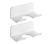 TVSVKWE 2-Piece Hair Dryer Storage Rack, Wall-Mounted Bracket, Bathroom Storage Rack, Plastic Storage Rack, And Hole-Free Bracket.