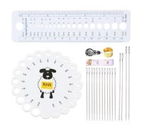 TVSVKWE 2-Piece Sweater Measuring Ruler And 1-Piece Sewing Bag, Measuring Tools, Diy Woven Accessories, Multi-Function Plastic Ruler.