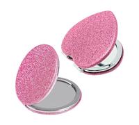 TVSVKWE 2 Pieces Folding Makeup Mirror, Portable Makeup Mirror, Shiny Makeup Mirror, Mini Makeup Mirror, Travel Makeup Mirror.