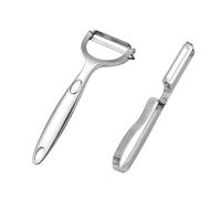 TVSVKWE 2 Pieces Stainless Steel Paring Knife, Simple Fruit Paring Knife, Kitchen Tools, Multi-Function Peeler, Suitable For Apples, Carrots, Potatoes.